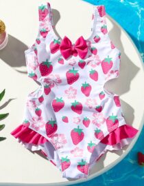 Traje de baño fresa