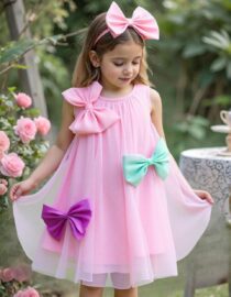 Vestido moños colores