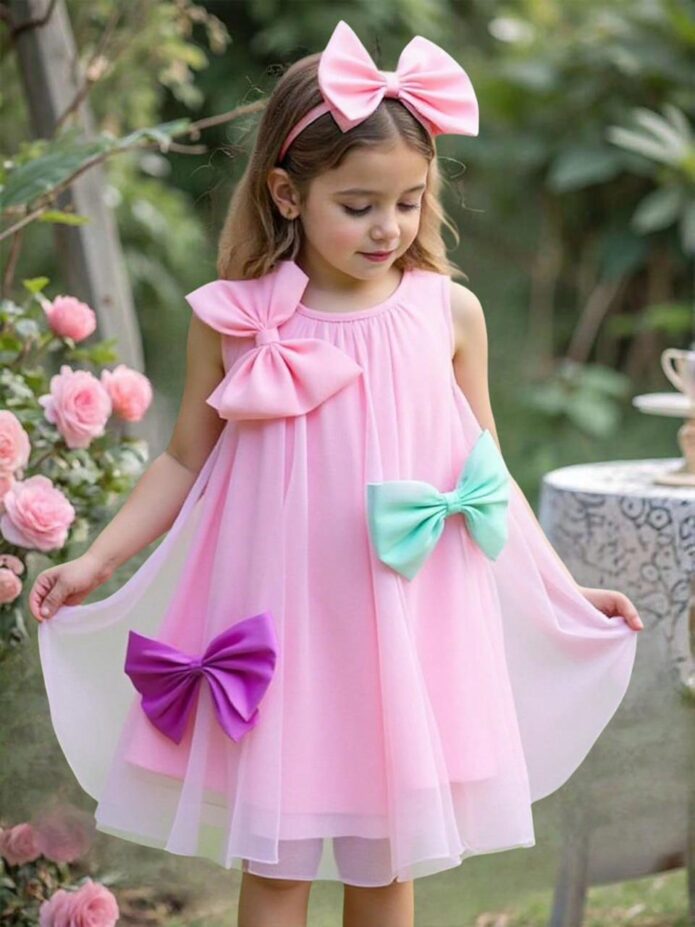 Vestido moños colores