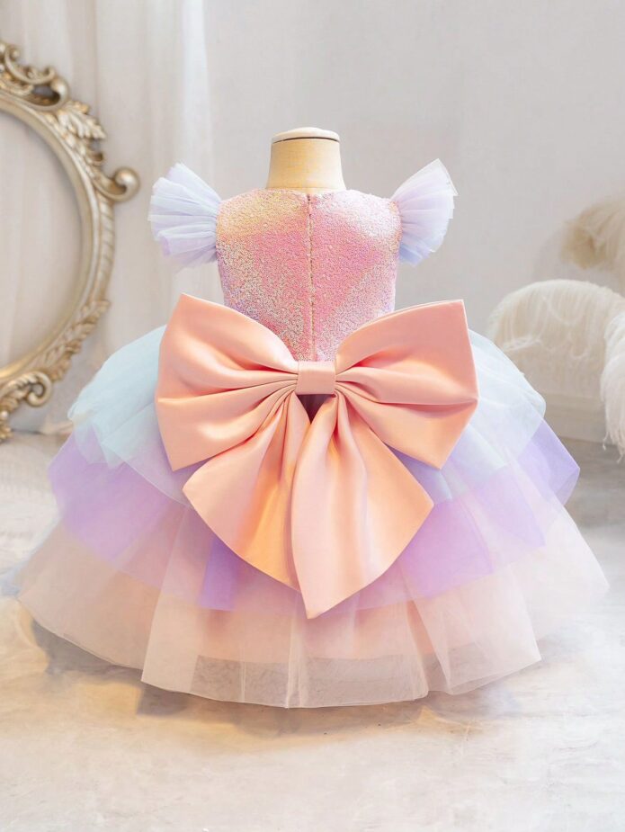 Vestido princesa elegante moño
