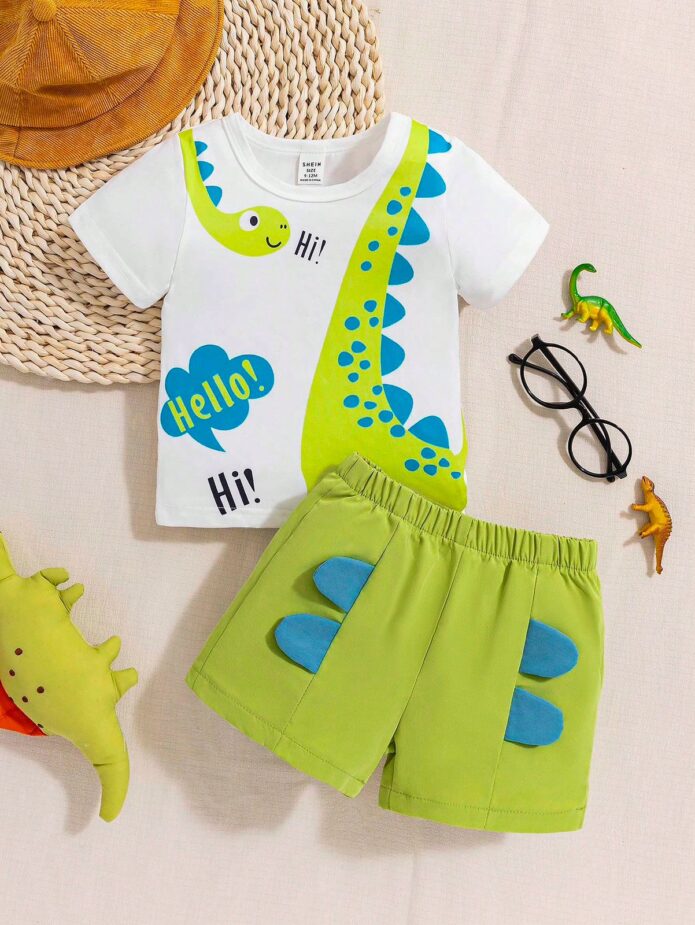 Set casual dinosaurios
