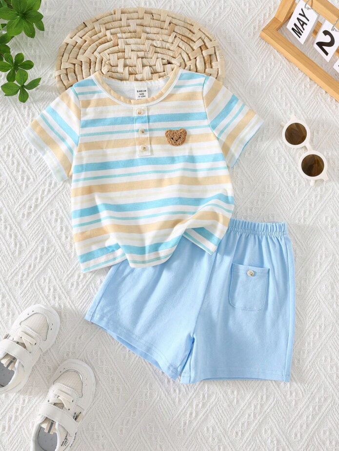 Conjunto rayas/oso