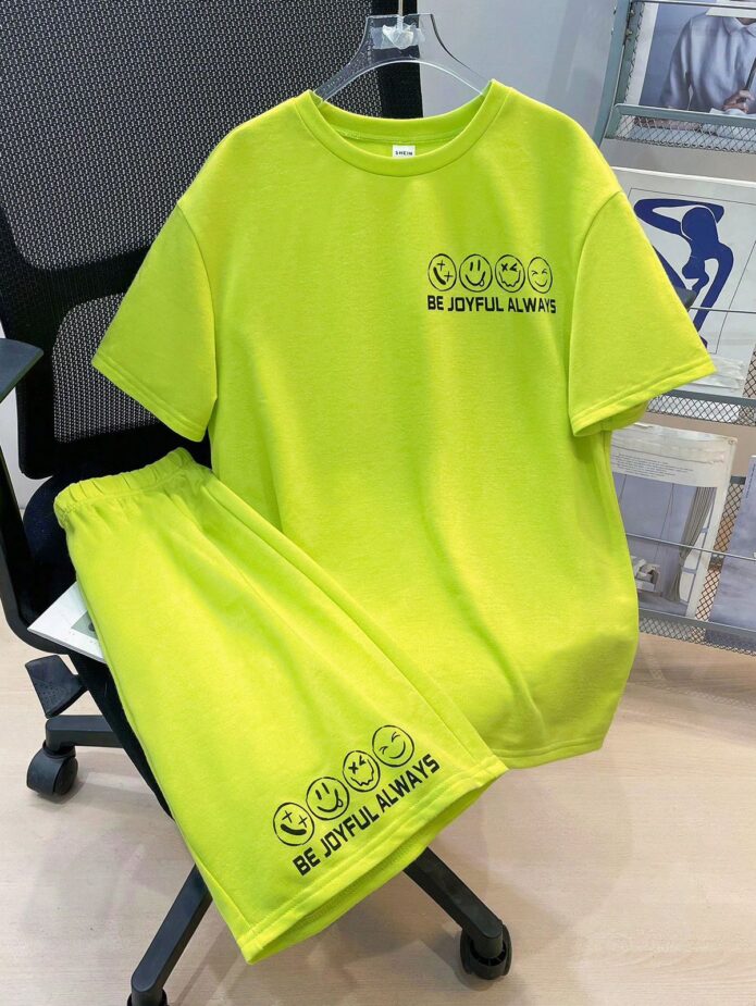 Set casual neón caritas