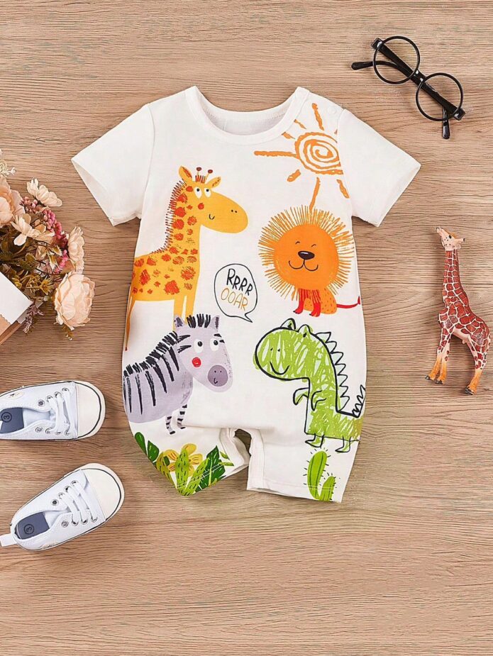 Mameluco estampado animales