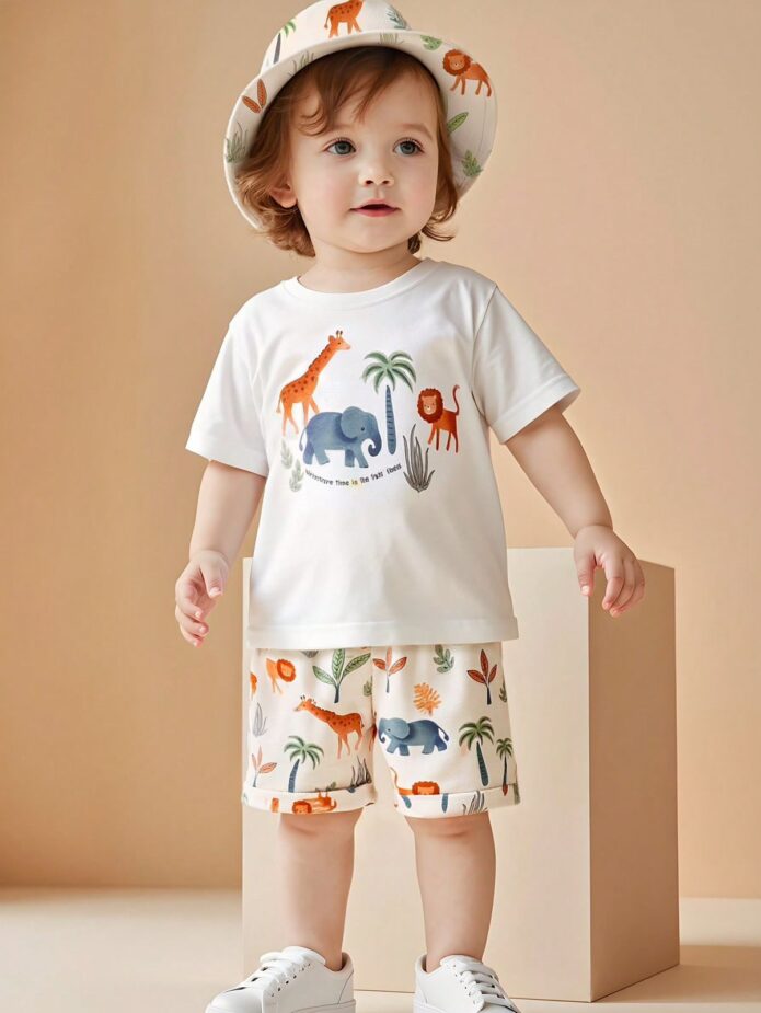 Conjunto short y camisa safari