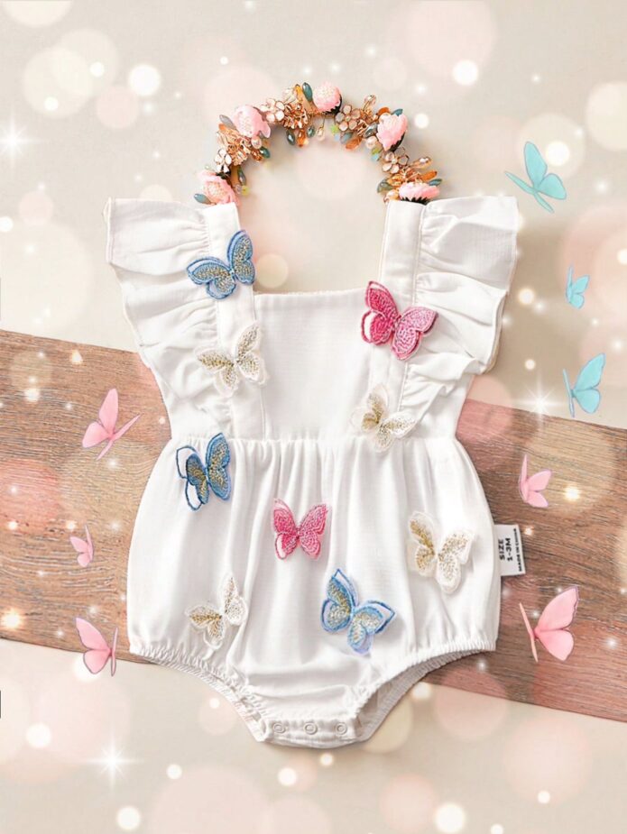 Mameluco blanco mariposas 🦋