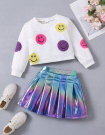 Conjunto happy face multicolor
