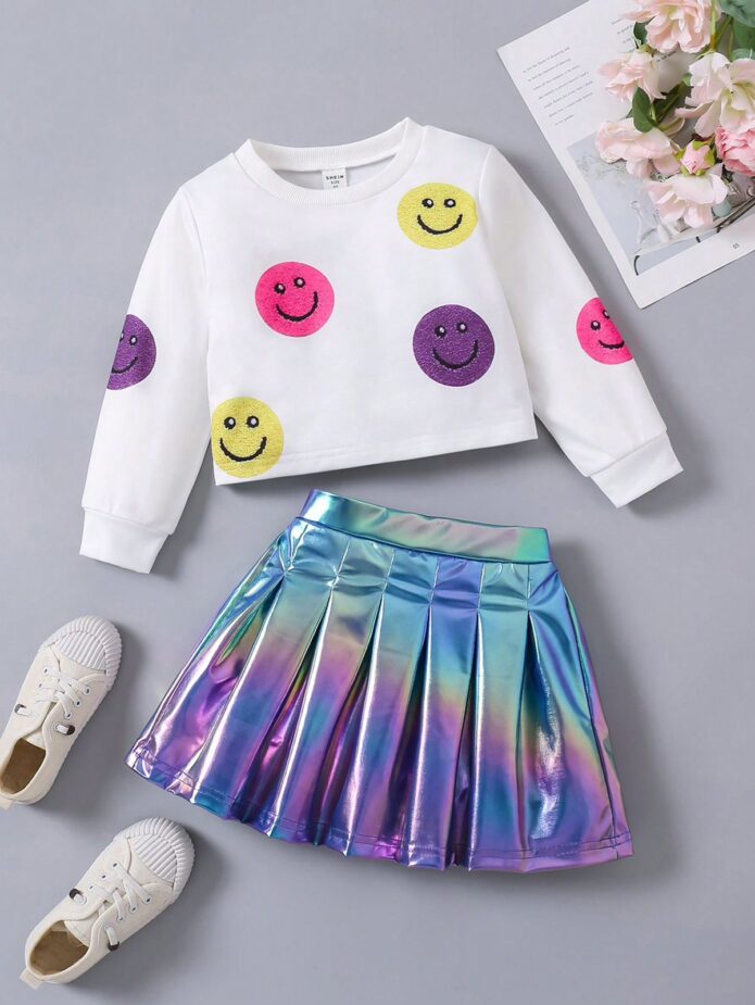 Conjunto happy face multicolor