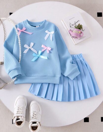 Conjunto coquette baby blue