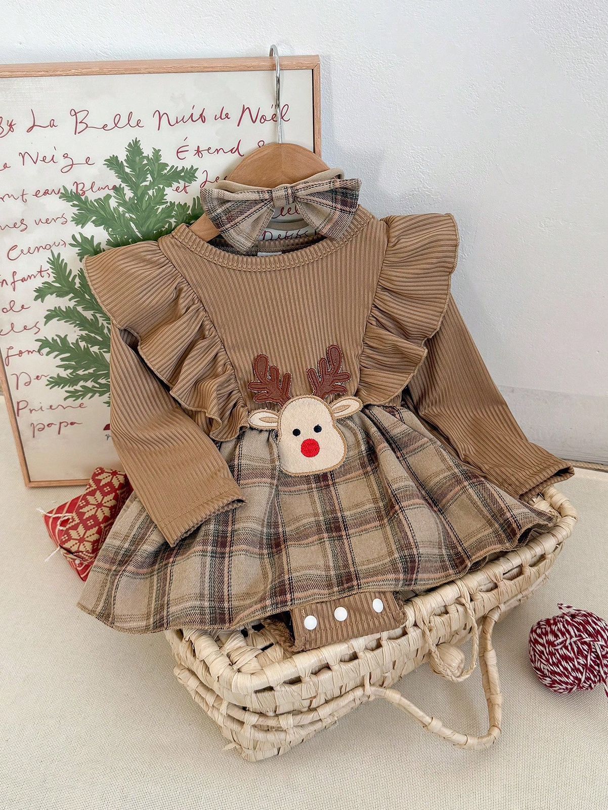 Vestido a Cuadros y Reno